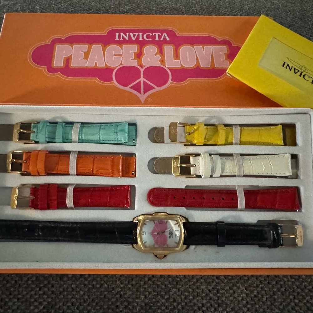 Invicta Lupah Watch with Gold and Black Accents